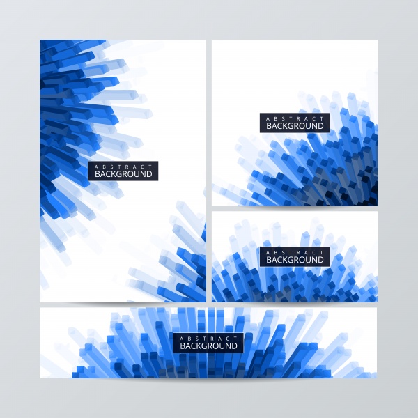 Brochure flyer layouts with vector abstract colorful background ((eps (18 files)