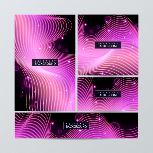 Brochure flyer layouts with vector abstract colorful background ((eps - 2 (18 files)