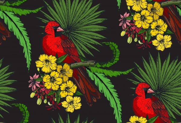 Tropical seamless patterns ((eps - 2 (32 files)