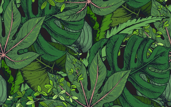 Tropical seamless patterns ((eps - 3 (18 files)