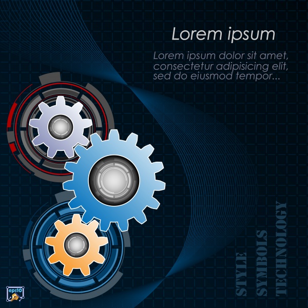 Vector a background picture industrial service template website sample cover ((eps (29 files)