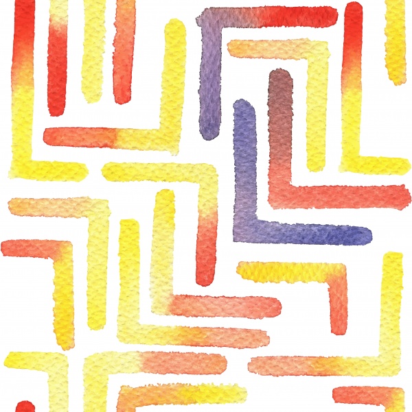 Vibrant Watercolor Patterns ((eps - 5 (15 files)