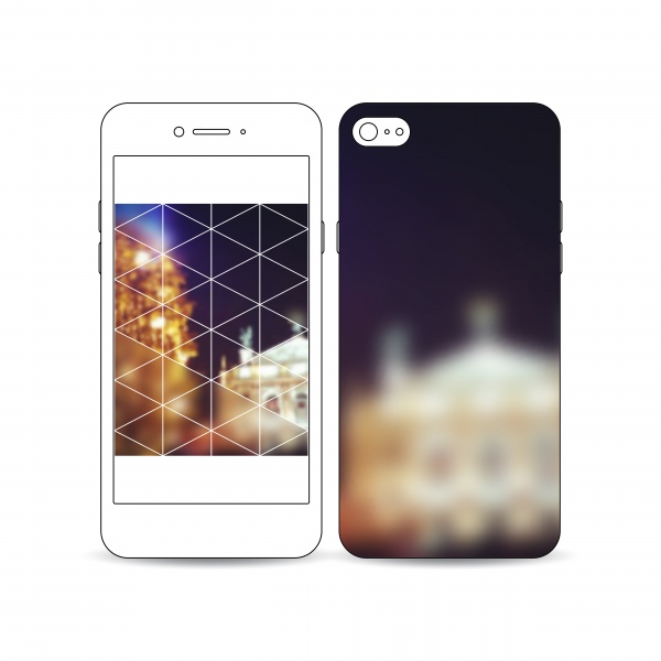 Background template for mobile phone cover pattern ((eps (50 files)