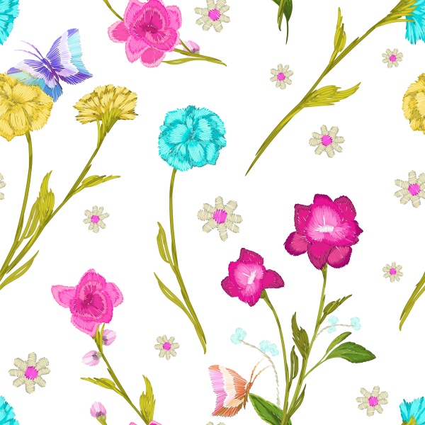 Embroidery flowers and birds ((eps ((png - 2 (22 files)