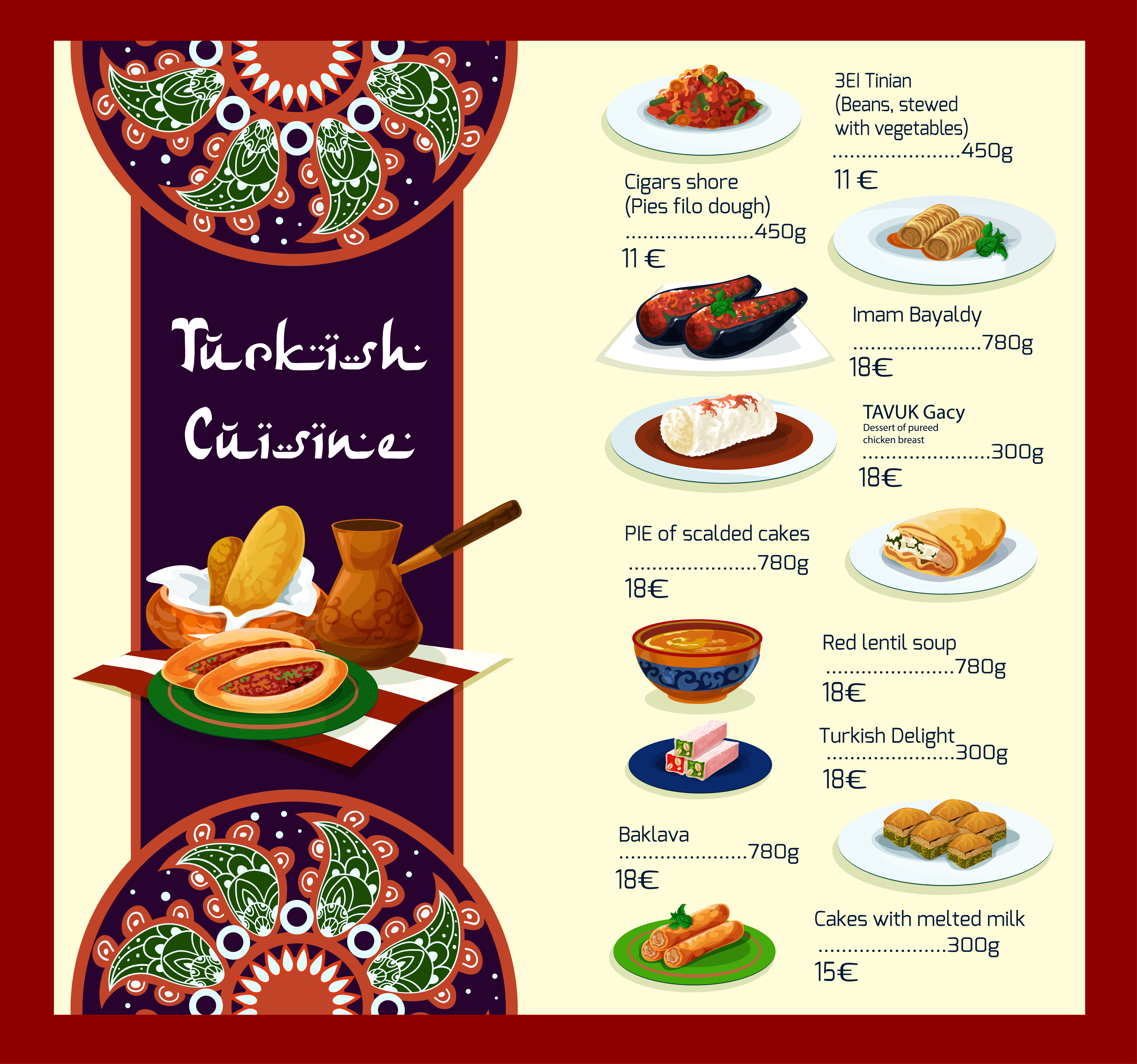 Турецкий ресторан меню. Меню турецкой кухни. Меню турецкого кафе. Меню в Восточном стиле. Меню в турецком стиле.