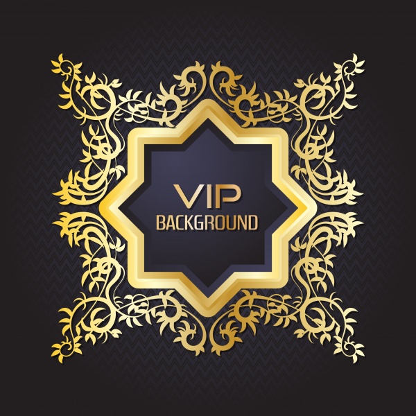 Gold vip vector background flyer, style design template ((eps (16 files)