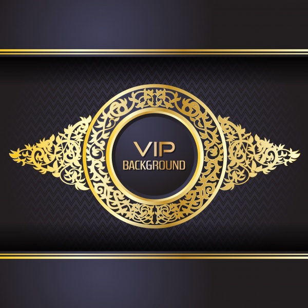 Gold vip vector background flyer, style design template ((eps (16 files)