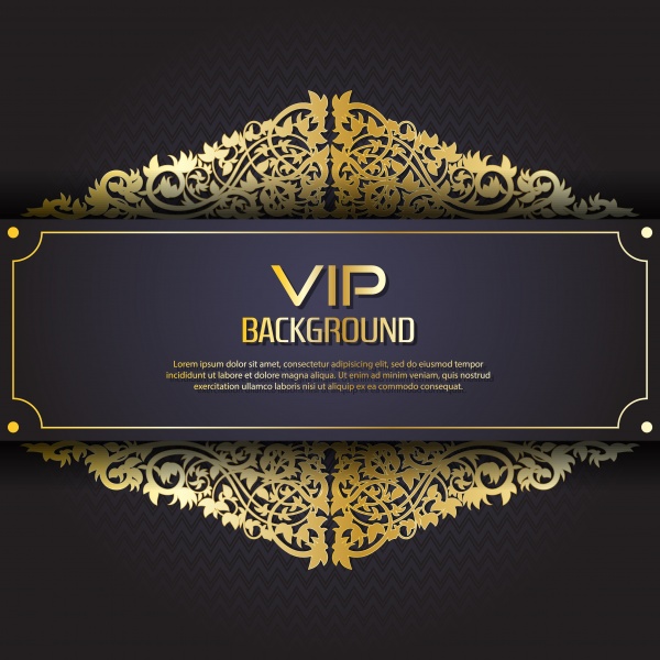 Gold vip vector background flyer, style design template ((eps - 2 (14 files)