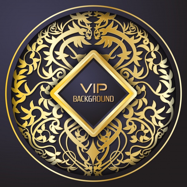Gold vip vector background flyer, style design template ((eps - 2 (14 files)