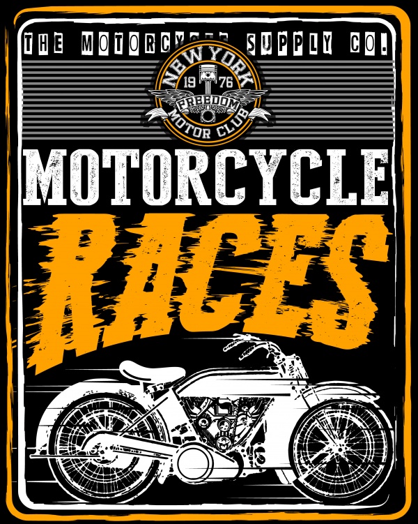 Skull T shirt motorcycle vector graphic design ((eps - 2 (21 files)