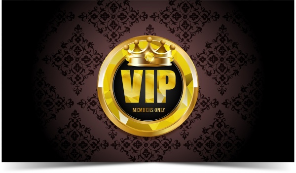 Vector vip card with gold ornaments and crown ((eps - 2 (24 files)