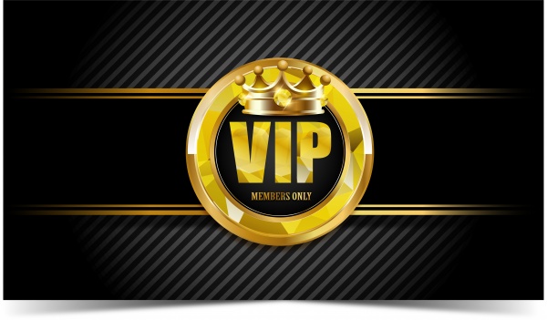 Vector vip card with gold ornaments and crown ((eps - 2 (24 files)