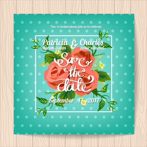 Wedding invitation card templates, flower blossom seamless pattern background ((eps (26 files)