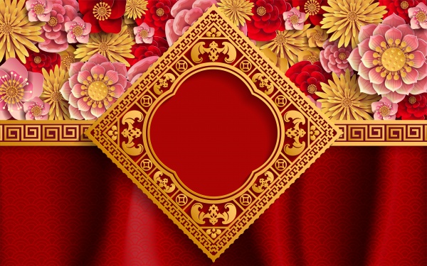 Luxury chinese wedding vector card ((eps (10 files)