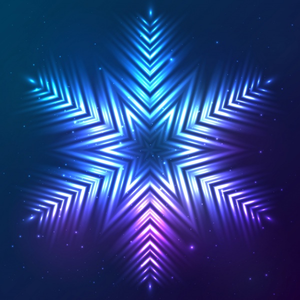 33 cosmic shining vector snowflakes ((eps - 2 (34 files)