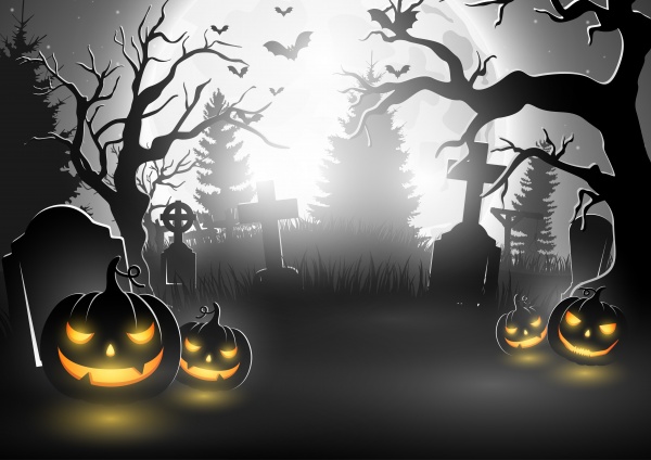 Хэллоуин.  Halloween background ((eps (34 files)