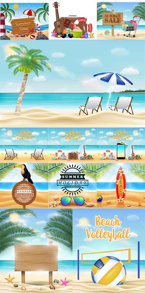, , . Summer, sea, beach ((eps - 2 (13 files)