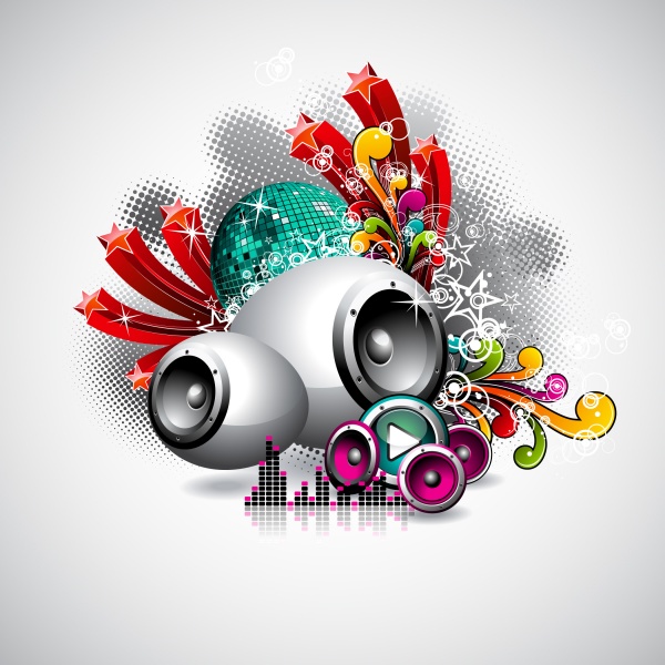    . Musical backgrounds in vector ((eps (28 files)