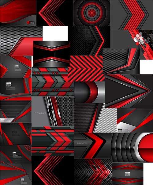 ׸  . Black and red ((eps - 2 (27 files)