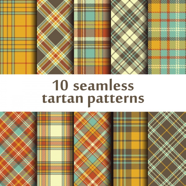 Abstract decorative tartan cage fashion background ((eps (10 files)