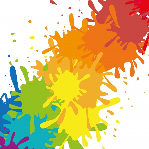 Multicolored rainbow flyer background is colors vector image ((eps (27 files)