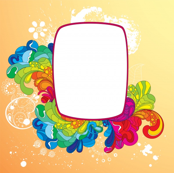 Multicolored rainbow flyer background is colors vector image ((eps - 2 (24 files)