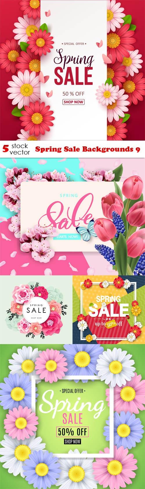 Spring Sale Backgrounds 9 ((aitff (7 files)