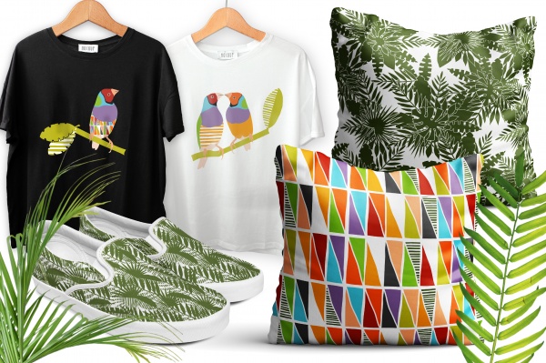 Tropical dreams.Clipart and patterns ((eps ((ai - 2 (142 files)
