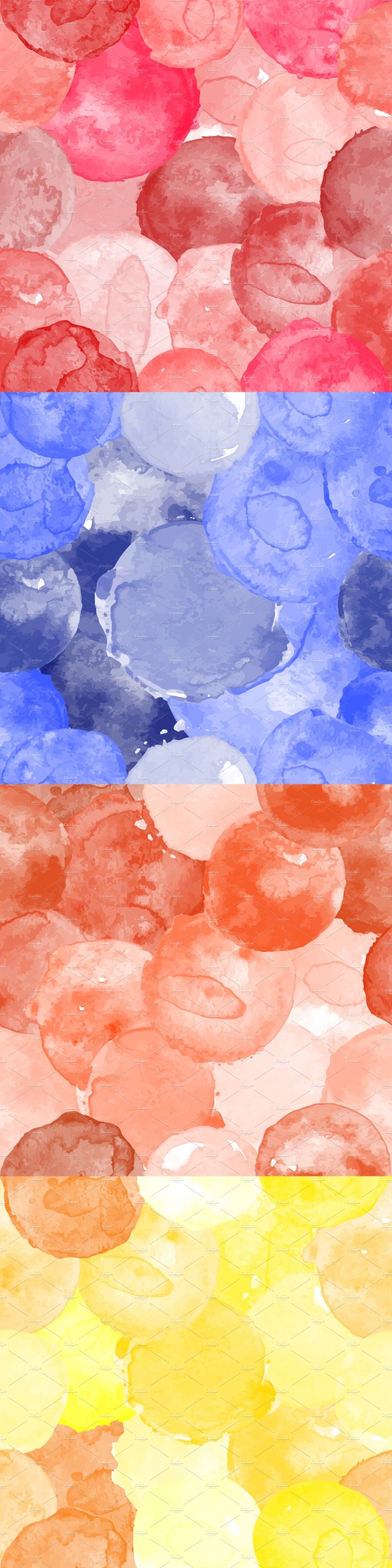 Big Set Watercolor Stains and Patterns ((eps ((png - 2 (76 files)