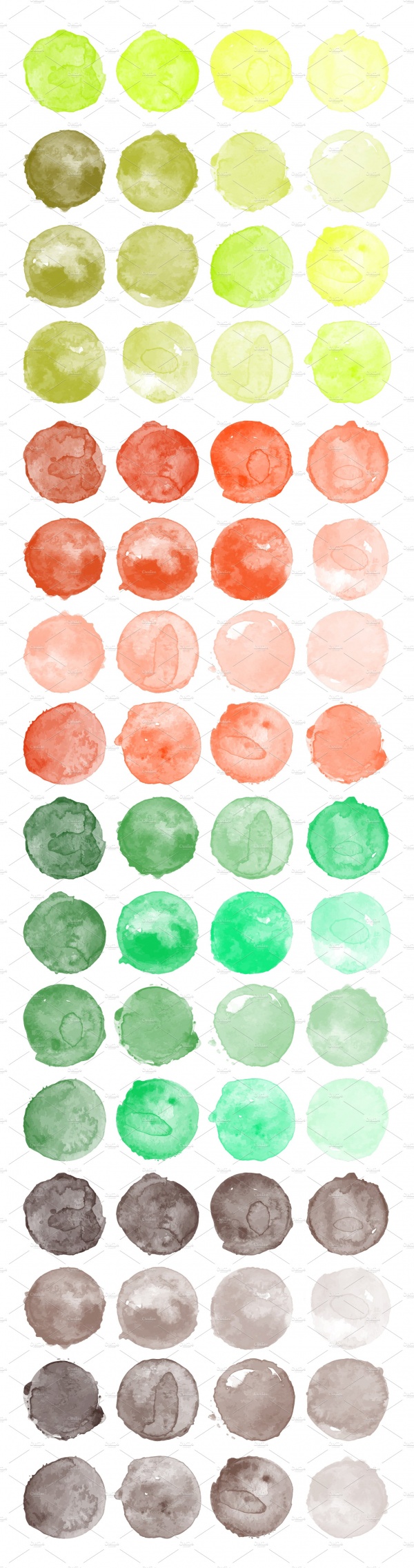 Big Set Watercolor Stains and Patterns ((eps ((png - 2 (76 files)
